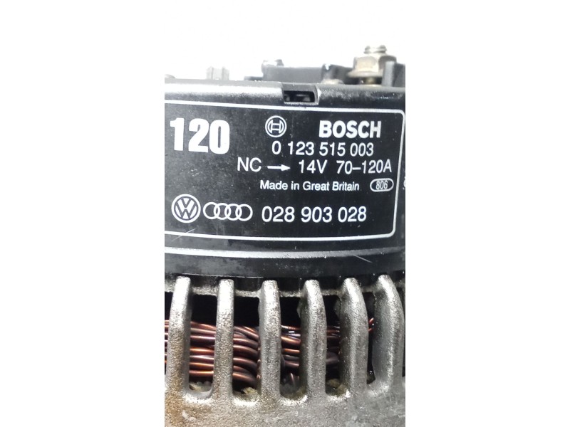 Recambio de alternador para volkswagen passat b5 (3b2) 1.9 tdi referencia OEM IAM 028903028 0123515003 120A