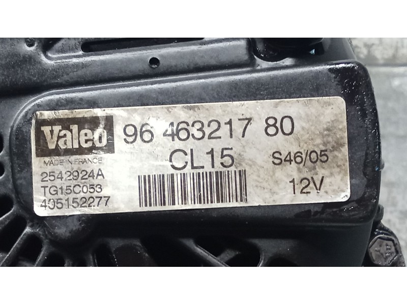 Recambio de alternador para peugeot 307 (3a/c) 1.6 hdi 110 referencia OEM IAM 9646321780  