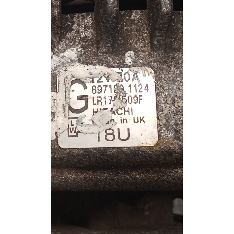 Recambio de alternador para opel combo furgoneta/monovolumen 1.7 dti 16v referencia OEM IAM 8971891124 CON DEPRESOR 