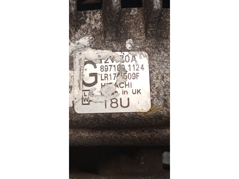 Recambio de alternador para opel combo furgoneta/monovolumen 1.7 dti 16v referencia OEM IAM 8971891124 CON DEPRESOR 