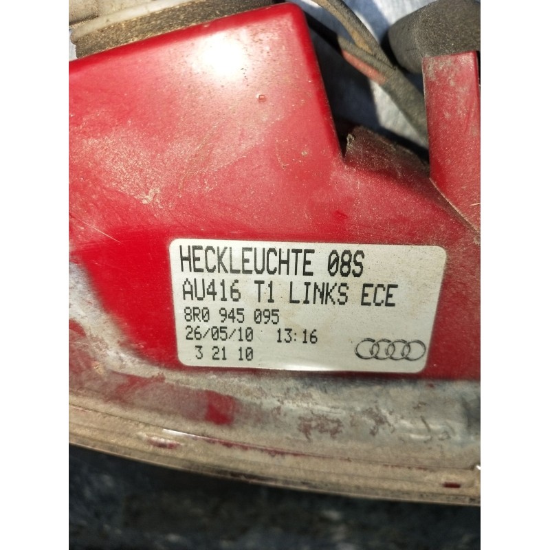 Recambio de piloto trasero izquierdo paragolpes para audi q5 (8rb) 3.0 tdi quattro referencia OEM IAM 8R0945095  