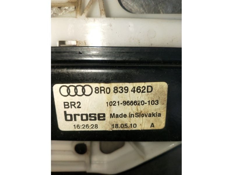 Recambio de elevalunas trasero derecho para audi q5 (8rb) 3.0 tdi quattro referencia OEM IAM 8R0839462D 5P 