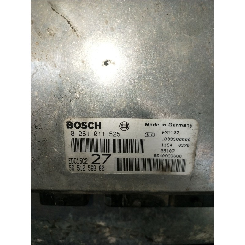 Recambio de centralita motor uce para peugeot 206 hatchback (2a/c) 2.0 hdi 90 referencia OEM IAM 0281011525 9651256880 964093868