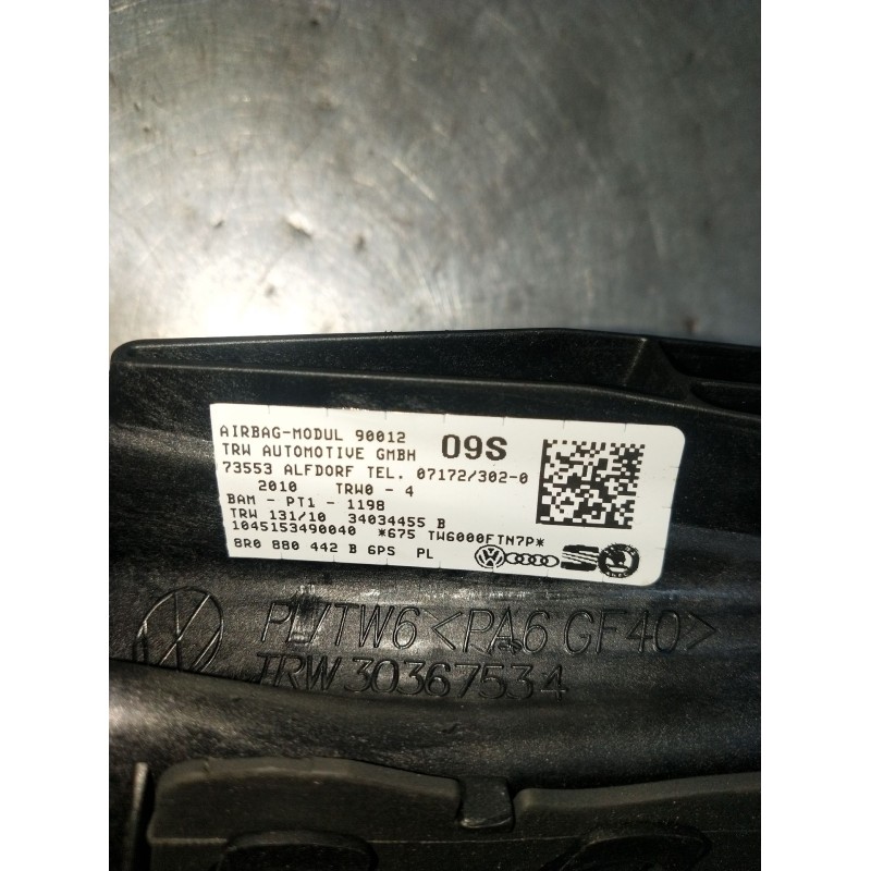 Recambio de airbag lateral trasero derecho para audi q5 (8rb) 3.0 tdi quattro referencia OEM IAM 8R0880442B  