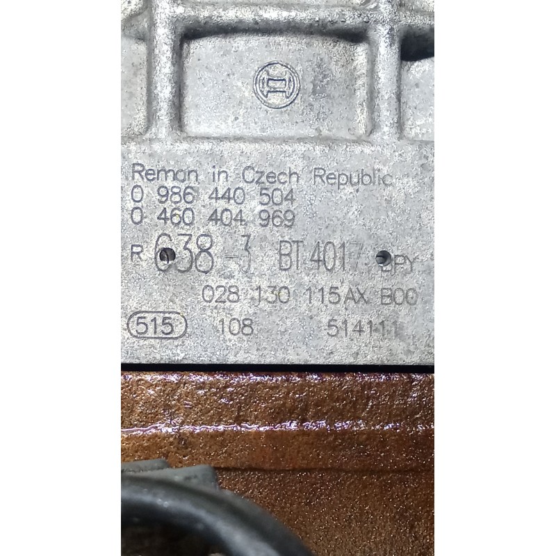 Recambio de bomba inyeccion para volkswagen passat b5 (3b2) 1.9 tdi referencia OEM IAM 0986440504 0460404969 028130115AX BOSCH P