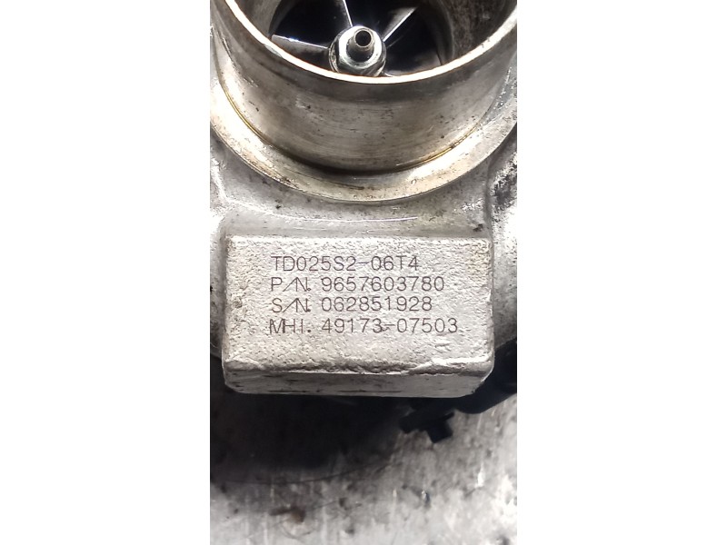 Recambio de turbocompresor para citroën xsara picasso (n68) 1.6 hdi referencia OEM IAM 9657603780  