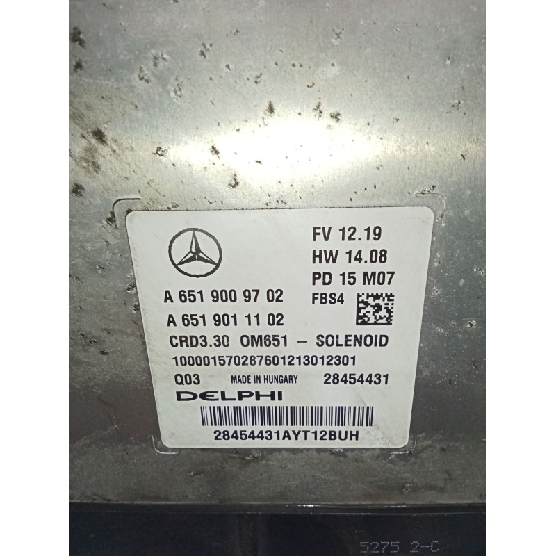 Recambio de centralita motor uce para mercedes-benz cla shooting brake (x117) cla 200 cdi / d (117.908) referencia OEM IAM A6519
