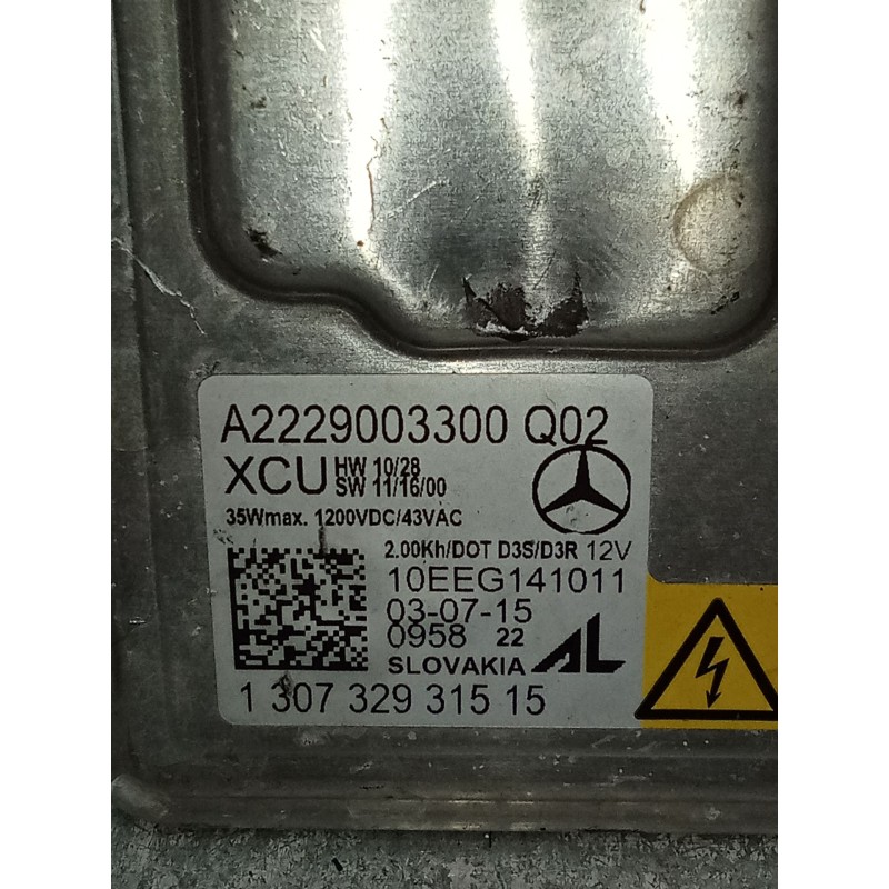 Recambio de centralita faros xenon para mercedes-benz cla shooting brake (x117) cla 200 cdi / d (117.908) referencia OEM IAM A22