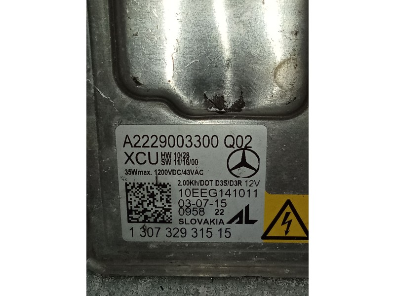 Recambio de centralita faros xenon para mercedes-benz cla shooting brake (x117) cla 200 cdi / d (117.908) referencia OEM IAM A22