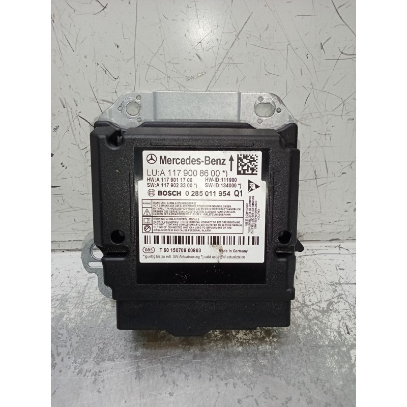 Recambio de centralita airbag para mercedes-benz cla shooting brake (x117) cla 200 cdi / d (117.908) referencia OEM IAM A1179008