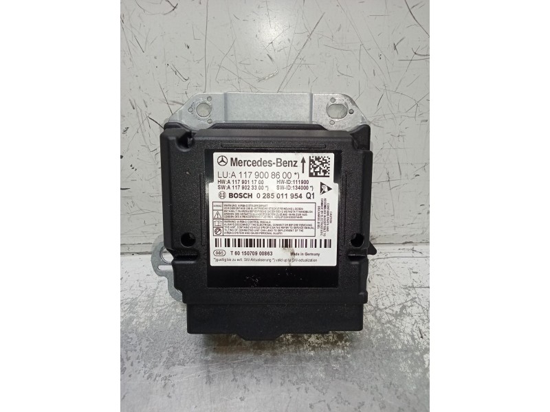Recambio de centralita airbag para mercedes-benz cla shooting brake (x117) cla 200 cdi / d (117.908) referencia OEM IAM A1179008