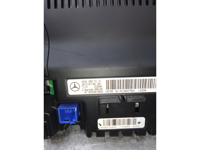 Recambio de pantalla multifuncion para mercedes-benz cla shooting brake (x117) cla 200 cdi / d (117.908) referencia OEM IAM A246