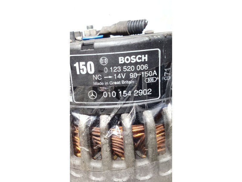 Recambio de alternador para mercedes-benz clase clk (w208) coupe 430 (208.370) referencia OEM IAM A0101542902 0123520006 150A