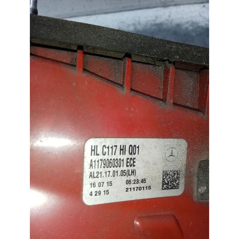 Recambio de piloto trasero izquierdo para mercedes-benz cla shooting brake (x117) cla 200 cdi / d (117.908) referencia OEM IAM A