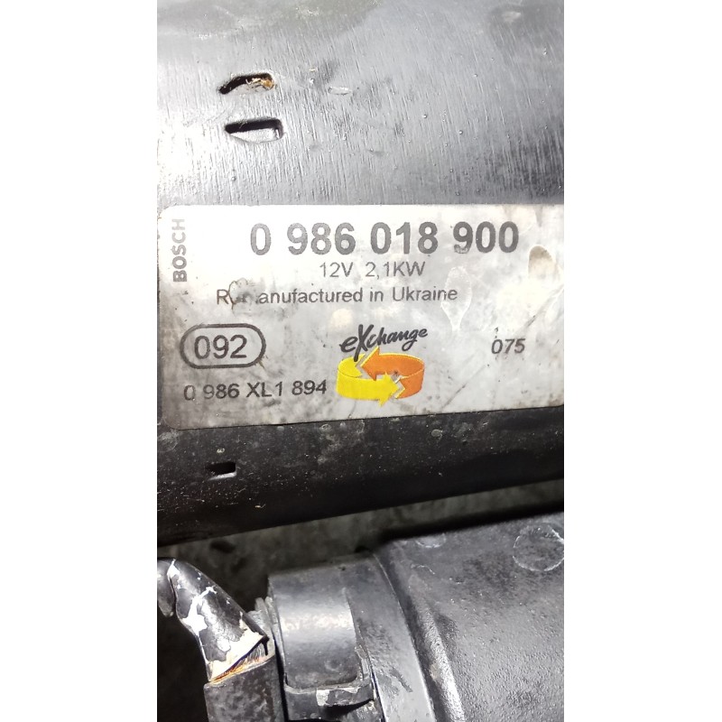 Recambio de motor arranque para fiat sedici (189) 1.9 8v multijet dynamic referencia OEM IAM 0986018900 0986XL1894 