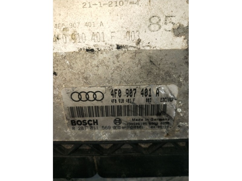 Recambio de centralita motor uce para audi a6 berlina (4f2) 3.0 tdi quattro (165kw) referencia OEM IAM 0281011569 4F0907401 1039