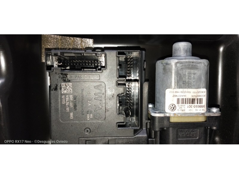 Recambio de elevalunas delantero derecho para volkswagen passat lim. (362) 1.6 tdi dpf referencia OEM IAM 3AA837756 3C0959702A 3