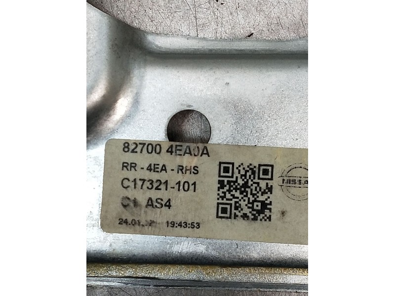 Recambio de elevalunas trasero derecho para nissan qashqai ii (j11, j11_) 1.2 dig-t referencia OEM IAM C17321101 827004EA0A 5P