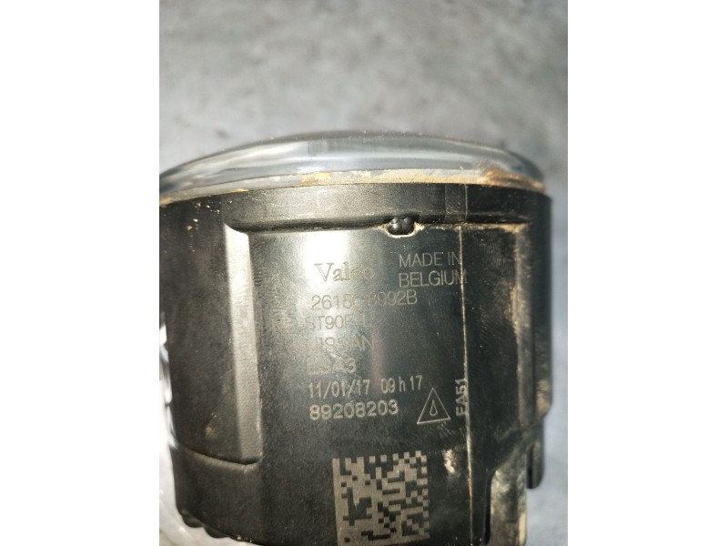 Recambio de faro antiniebla derecho para nissan qashqai ii (j11, j11_) 1.2 dig-t referencia OEM IAM 2615089992B 89208203 