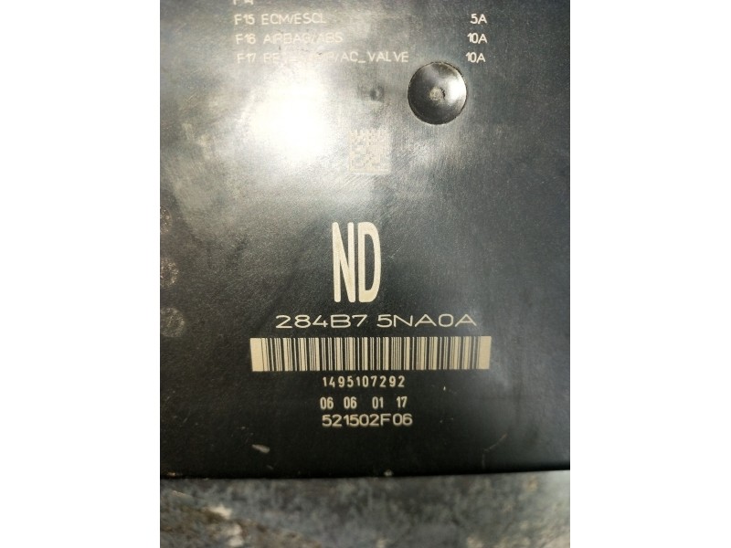 Recambio de caja reles / fusibles para nissan qashqai ii (j11, j11_) 1.2 dig-t referencia OEM IAM 1495107292 521502F06 284B75NA0