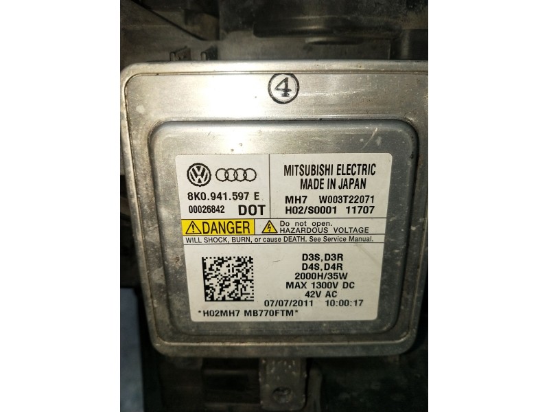 Recambio de faro izquierdo para audi a5 sportback (8t) 3.0 tdi (150kw) referencia OEM IAM 8K0941597E XENON 