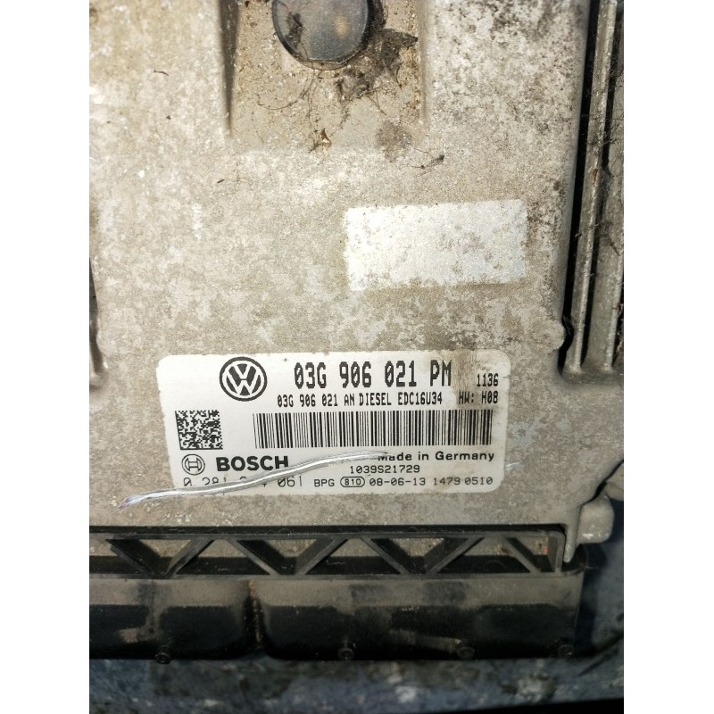Recambio de centralita motor uce para volkswagen golf v (1k1) 1.9 tdi referencia OEM IAM 0281014061 03G906021PM 1039S21729