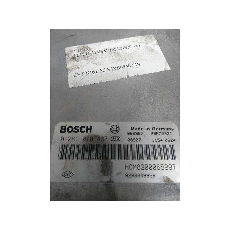 Recambio de centralita motor uce para mitsubishi carisma berlina 4 (da0) 1900 comfort referencia OEM IAM 0281010437 MR507870 HOM