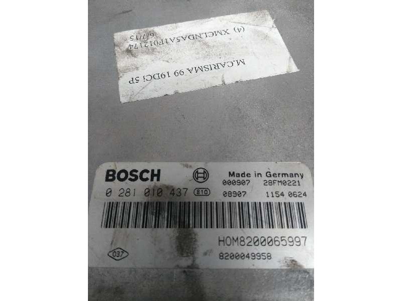 Recambio de centralita motor uce para mitsubishi carisma berlina 4 (da0) 1900 comfort referencia OEM IAM 0281010437 MR507870 HOM