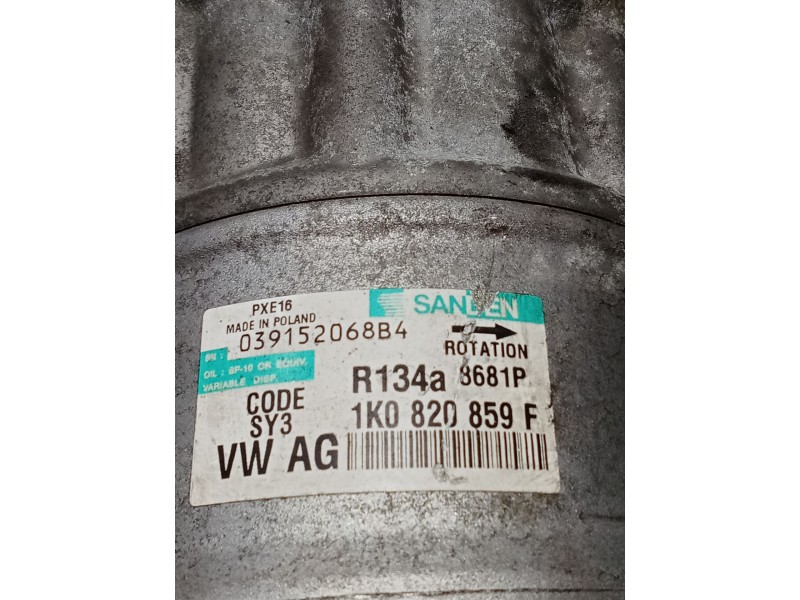 Recambio de compresor aire acondicionado para volkswagen golf v (1k1) 1.9 tdi referencia OEM IAM 1K0820859F  