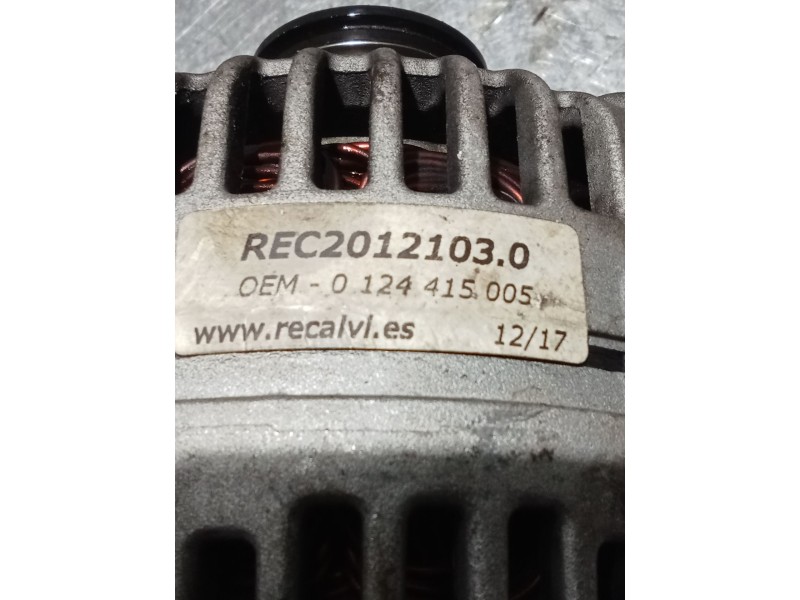 Recambio de alternador para opel zafira a club referencia OEM IAM 0124415005  