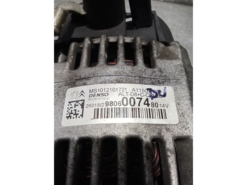 Recambio de alternador para peugeot 208 active referencia OEM IAM 9806007480  