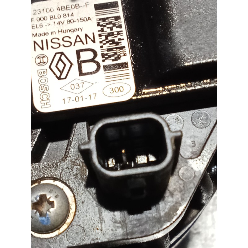 Recambio de alternador para nissan qashqai ii (j11, j11_) 1.2 dig-t referencia OEM IAM 231004BE0BF  150A