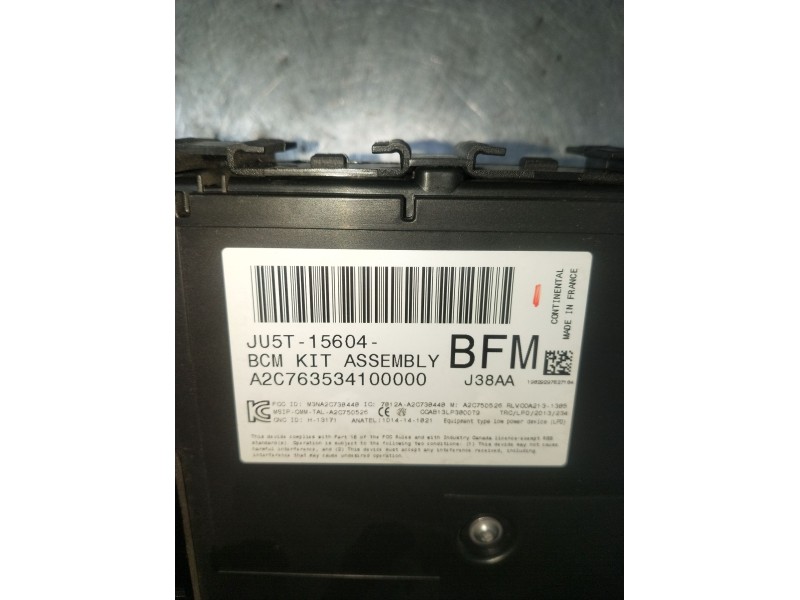 Recambio de caja reles / fusibles para ford mondeo v sedán (cd) 2.0 hybrid referencia OEM IAM JU5T15604 A2C763534100000 