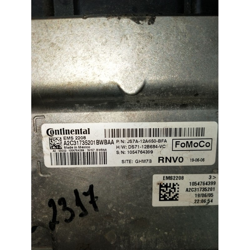 Recambio de centralita motor uce para ford mondeo v sedán (cd) 2.0 hybrid referencia OEM IAM A2C31735201 1054764399 