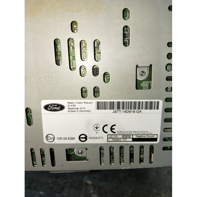 Recambio de sistema audio / radio cd para ford mondeo v sedán (cd) 2.0 hybrid referencia OEM IAM JS7T18D818GA  