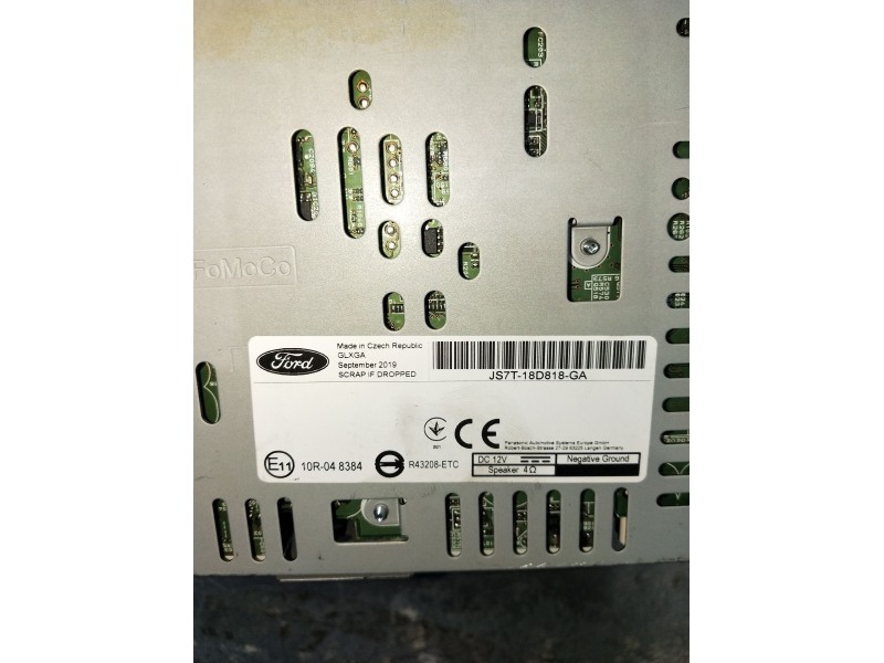 Recambio de sistema audio / radio cd para ford mondeo v sedán (cd) 2.0 hybrid referencia OEM IAM JS7T18D818GA  