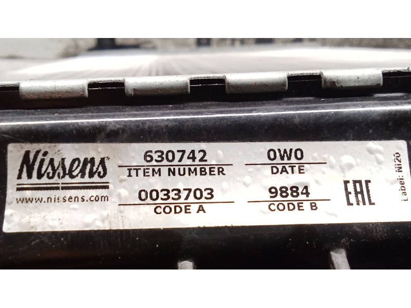 Recambio de radiador agua para opel vectra c berlina 3.0 v6 cdti cat (z 30 dt / ldh) referencia OEM IAM 630742  