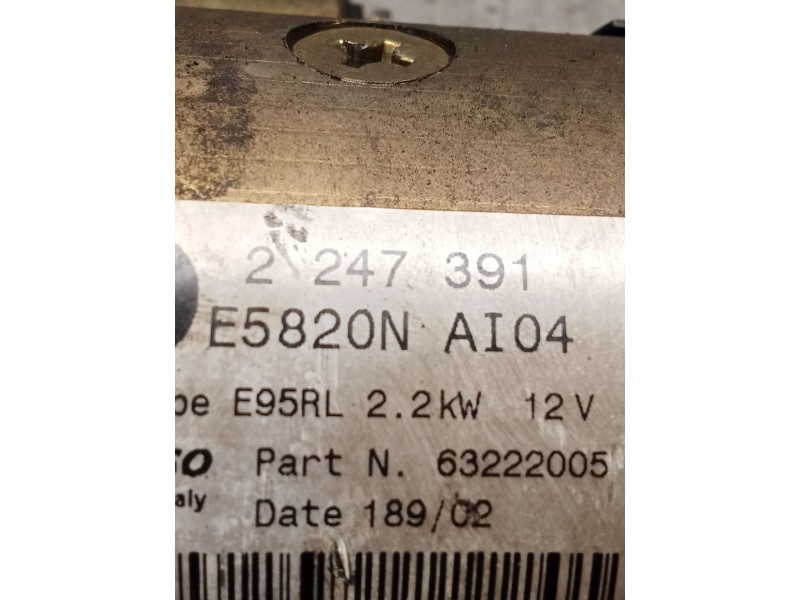 Recambio de motor arranque para bmw 3 (e46) 330 xd referencia OEM IAM 2247391 63222005 