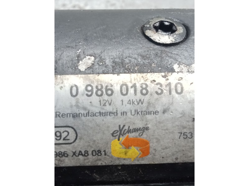 Recambio de motor arranque para citroën xsara picasso referencia OEM IAM 0986018310  