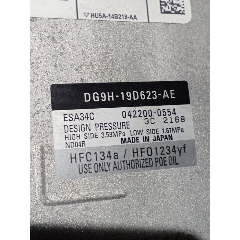 Recambio de compresor aire acondicionado para ford mondeo v sedán (cd) 2.0 hybrid referencia OEM IAM   