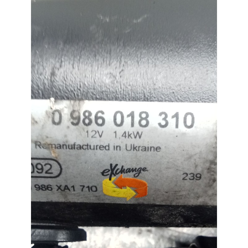 Recambio de motor arranque para peugeot 206 hatchback (2a/c) 2.0 hdi 90 referencia OEM IAM 0986018310  