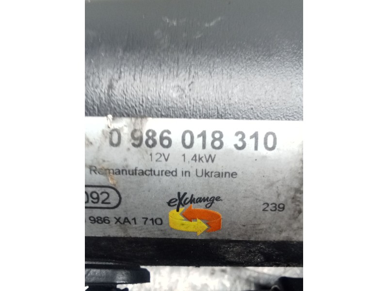 Recambio de motor arranque para peugeot 206 hatchback (2a/c) 2.0 hdi 90 referencia OEM IAM 0986018310  