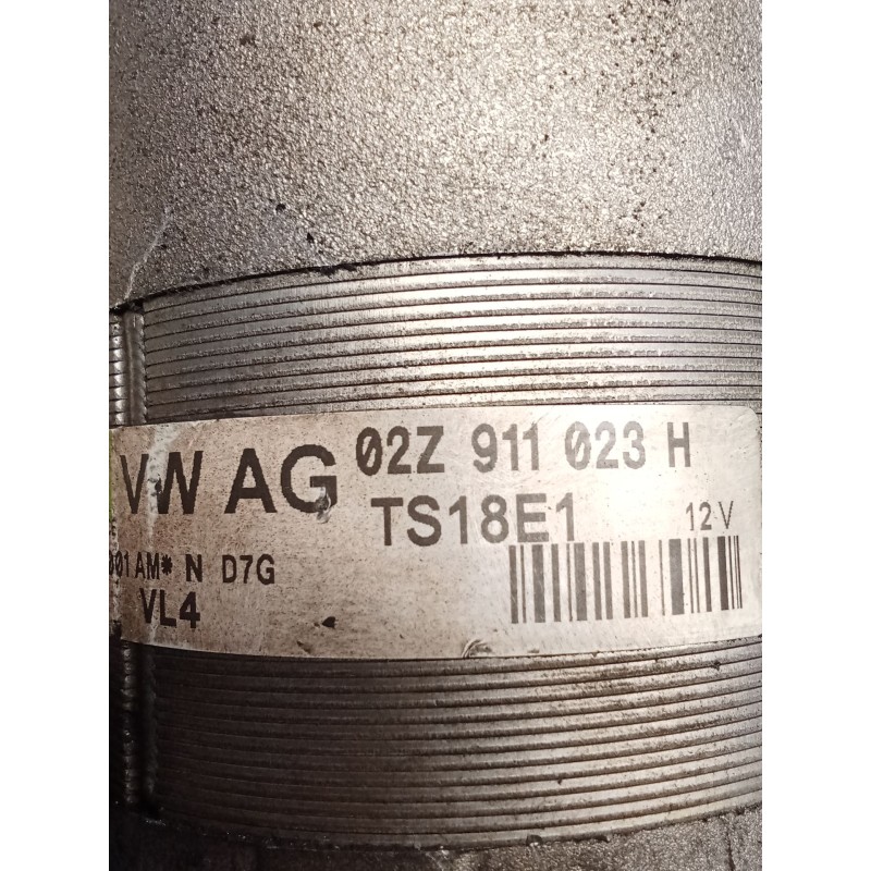 Recambio de motor arranque para volkswagen golf v (1k1) 1.9 tdi referencia OEM IAM 02Z911023H  