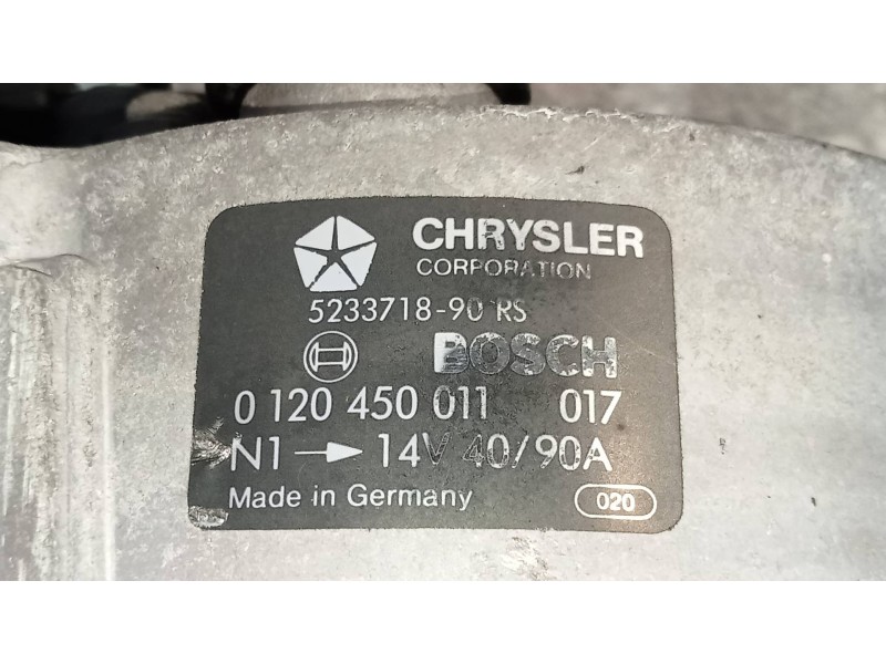 Recambio de alternador para chrysler le baron turbo cabrio referencia OEM IAM 0120450011 523371890RS LEBARON