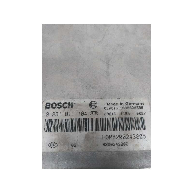 Recambio de centralita motor uce para mitsubishi space star (dg0) 1.9 di-d cat referencia OEM IAM 0281011104 MR577209 HOM8200243