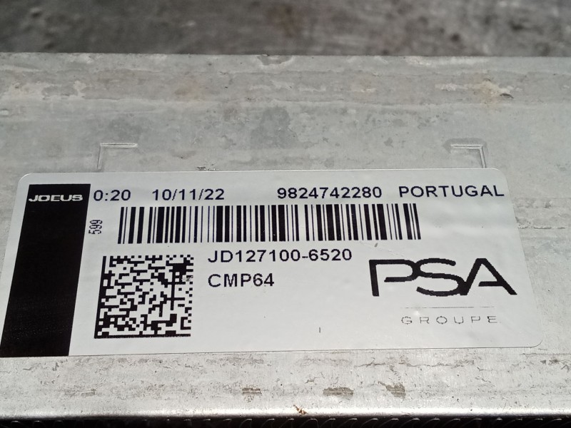 Recambio de intercooler para peugeot 208 (p2) referencia OEM IAM 9824742280  