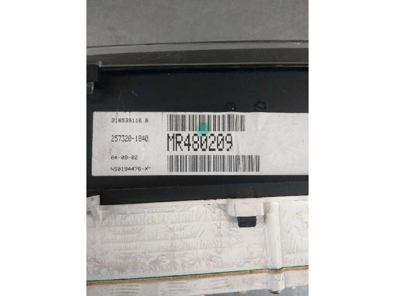 Recambio de cuadro instrumentos para mitsubishi space star (dg0) 1.9 di-d cat referencia OEM IAM MR480209 216539116B 2573201840
