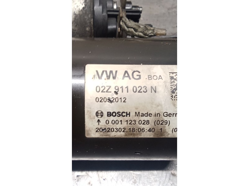 Recambio de motor arranque para seat leon (1p1) style copa referencia OEM IAM 02Z911023N 0001123028 