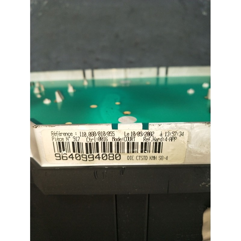 Recambio de cuadro instrumentos para citroën saxo (s0, s1) 1.5 d referencia OEM IAM 9640994080  