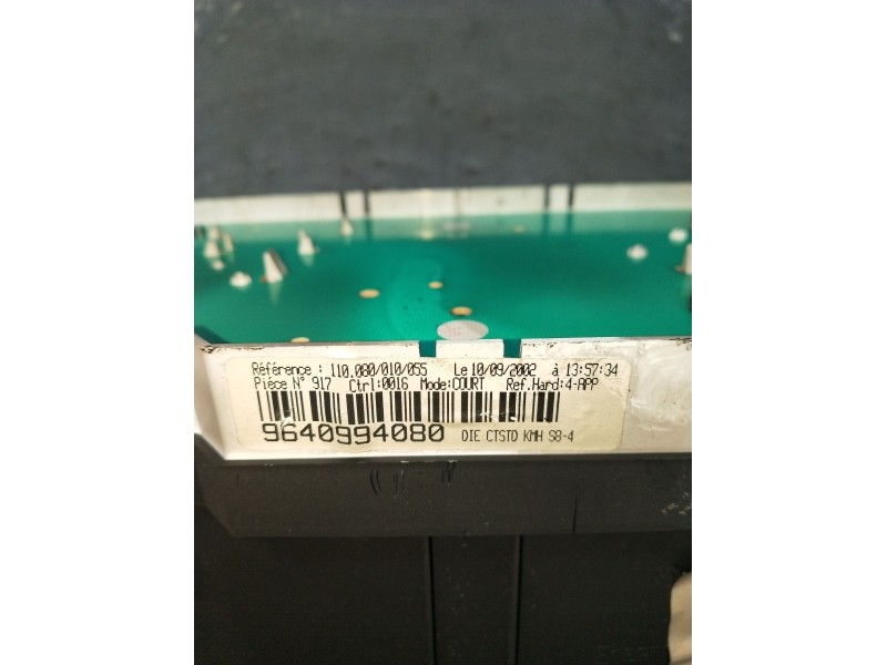 Recambio de cuadro instrumentos para citroën saxo (s0, s1) 1.5 d referencia OEM IAM 9640994080  